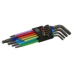 Multicolour Winkelschraubendreher-Satz für Innensechskantschrauben, 1.5 - 10 mm, 9-tlg (Bild für) Multicolour Winkelschraubendreher-Satz für Innensechskantschrauben, 1.5 - 10 mm, 9-tlg