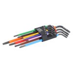 Multicolour Winkelschraubendreher-Satz für TORX® -Schrauben, T8 - T40, 9-tlg (Bild für) Multicolour Winkelschraubendreher-Satz für TORX® -Schrauben, T8 - T40, 9-tlg