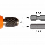 Ergo Schraubendrehergriff mit Schnellauslöser